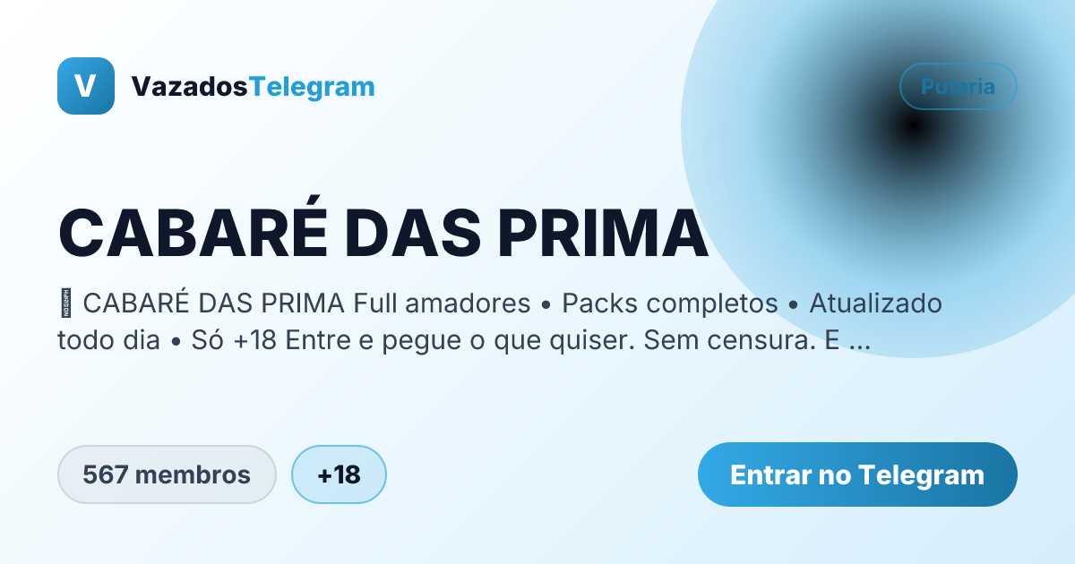 Prévia da imagem de compartilhamento do grupo CABARÉ DAS PRIMA