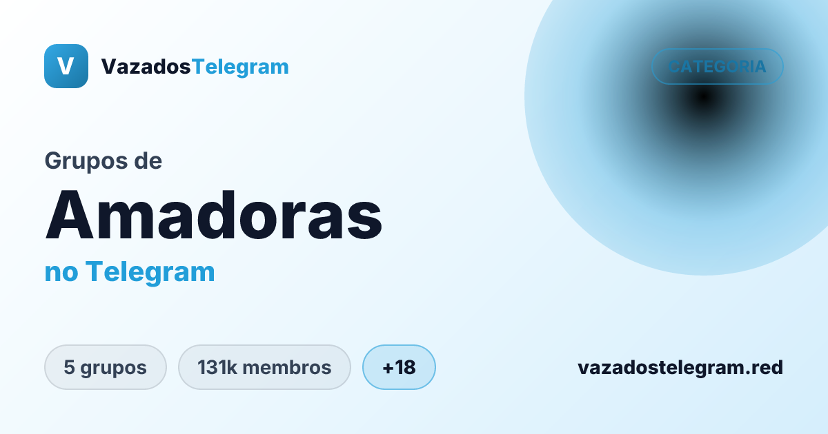 Prévia da imagem de compartilhamento de grupos de Amadoras