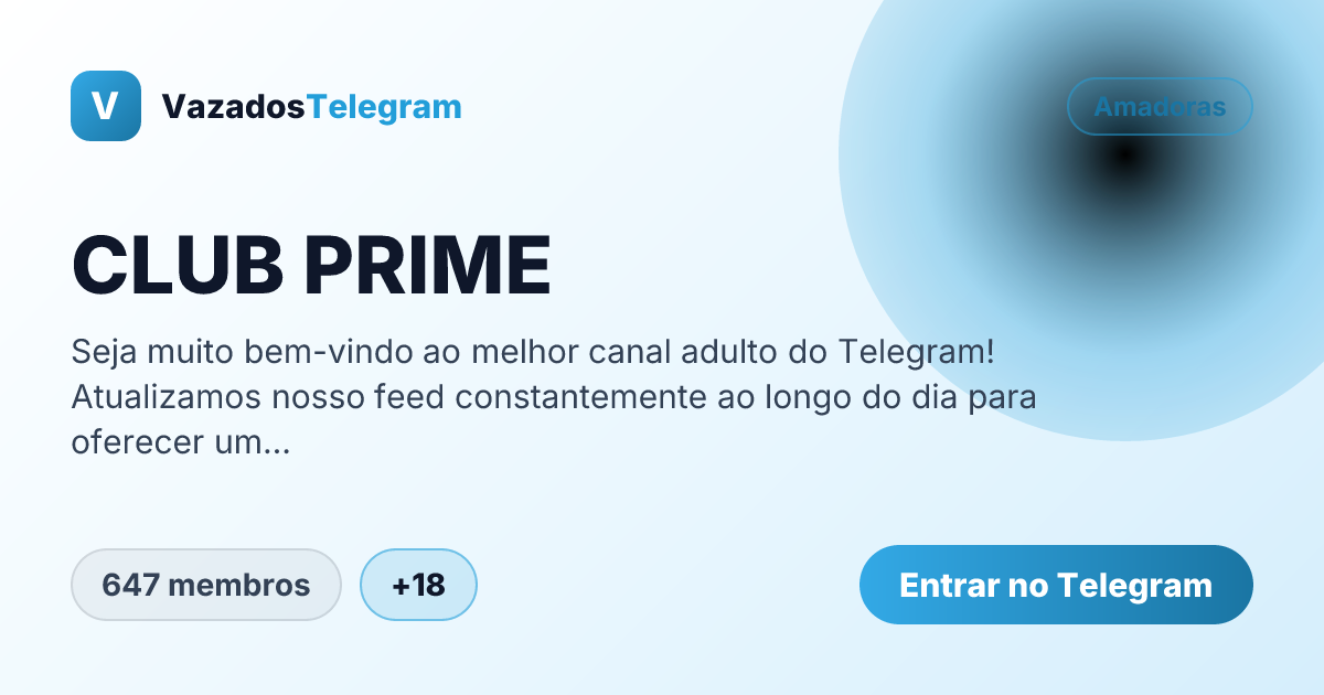Prévia da imagem de compartilhamento do grupo CLUB PRIME