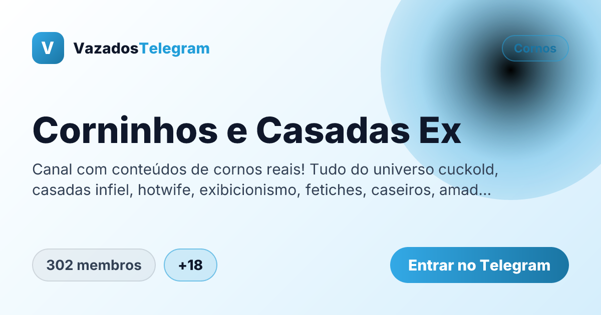 Prévia da imagem de compartilhamento do grupo Corninhos e Casadas Ex