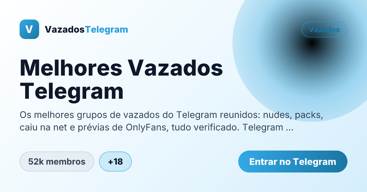 Prévia da imagem de compartilhamento do grupo Melhores Vazados Telegram