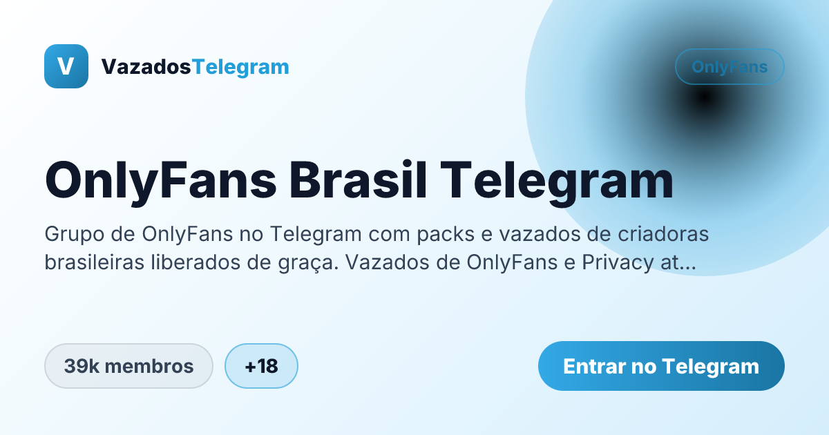 Prévia da imagem de compartilhamento do grupo OnlyFans Brasil Telegram