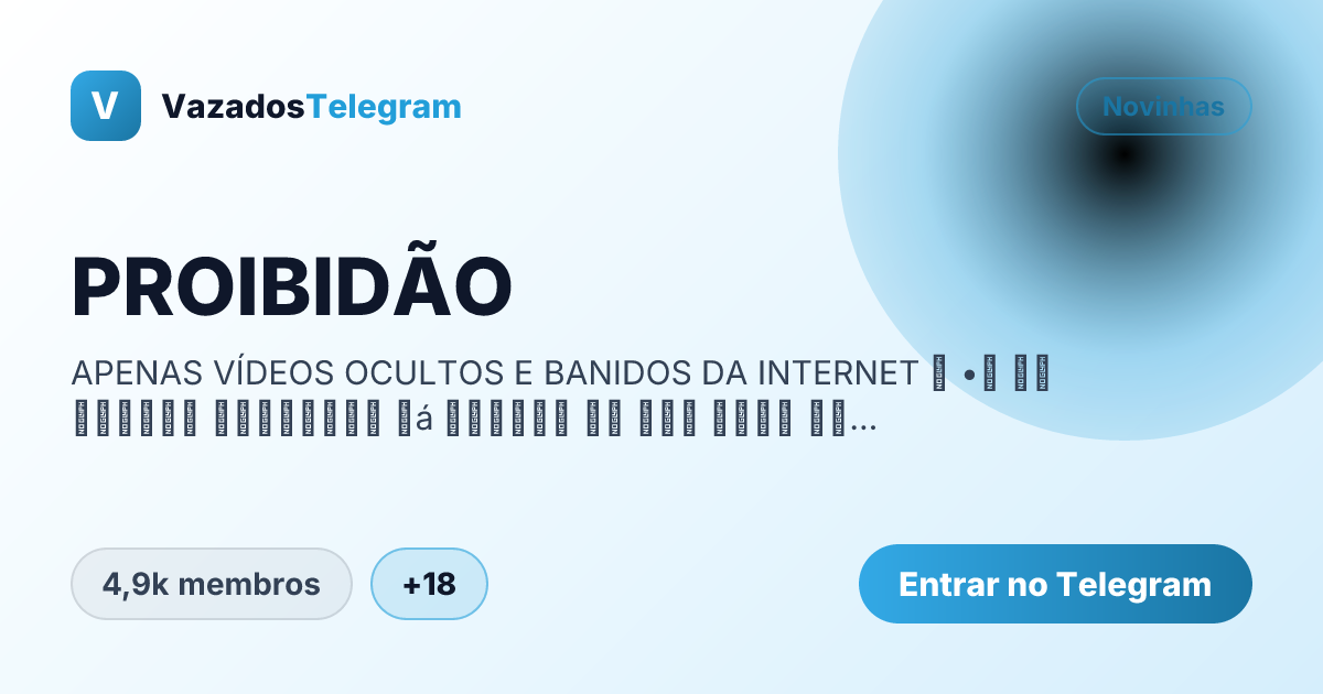 Prévia da imagem de compartilhamento do grupo PROIBIDÃO