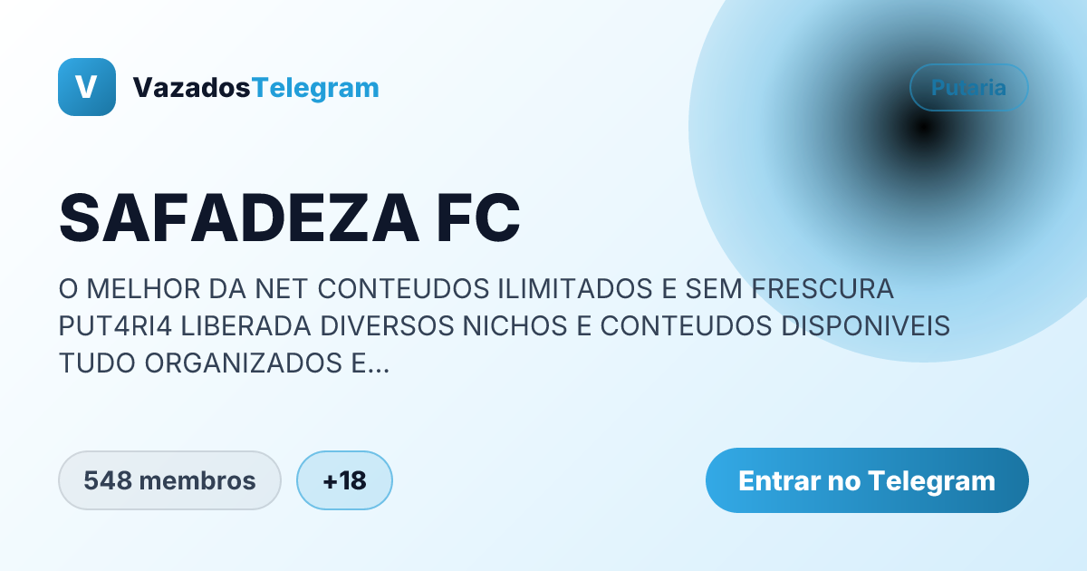 Prévia da imagem de compartilhamento do grupo SAFADEZA FC